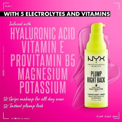 Nyx Professional Makeup Plump Right Back Primer Serum 30Ml