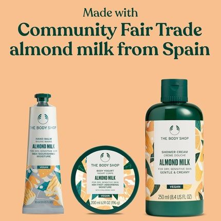 The Body Shop Almond Milk Essentials Gift Set Shower Cream 250Ml Body Yogurt - Image 3