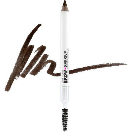 Wet N Wild Brow-Sessive Eyebrow Pencil With Dual Tip For Thin And Thick Brows - Dark Brown