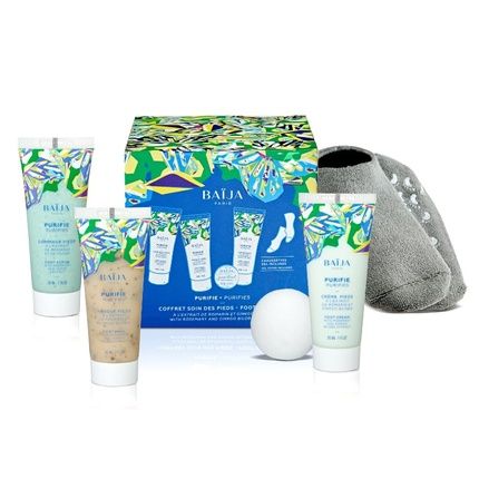 Baija Cleansing Foot Set 30Ml Peeling + 30Ml Mask + Cleansing Cream + Pair Of Socks + Bath Bomb