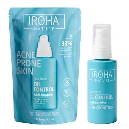 Iroha Nature Oil Control Cream With Salicylic Acid, Zinc Pca, And Niacinamide