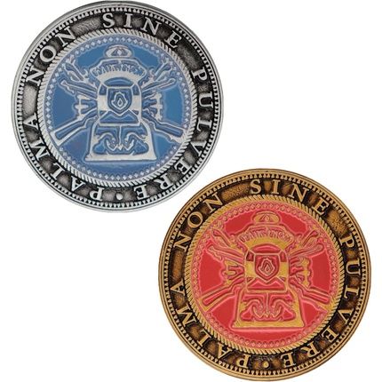 Resident Evil 4 Set Of Two Metal Shooting Gallery Tokens - Limited Edition