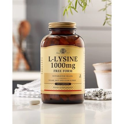 Solgar L-Lysine 1000Mg Premium Amino Acid Range 250 Tablets - Image 3