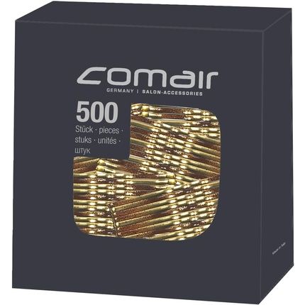 Comair 3150150 Pretty Fashion Wavy Hair Clips 500 Pieces 59Mm Gold