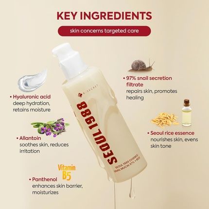K-Secret Snail Mucin Essence Serum 97% Snail Secretion With Rice Ferment - Image 3