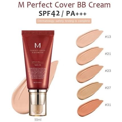 Missha M Perfect Cover Bb Cream Ex Spf42 Pa+++ 20Ml Shade #27 Perfect Coverage