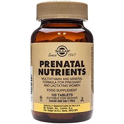 Solgar Prenatal Nutrients Tablets 120 Count - Image 3