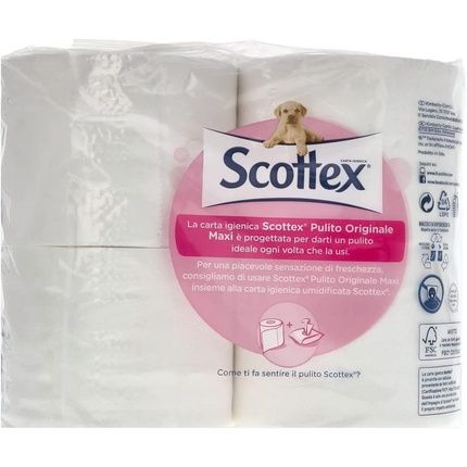 Scottex Pure Original Toilet Paper, 4 Rolls - Image 3