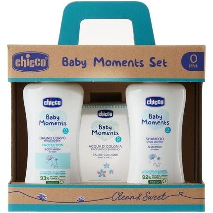 Chicco Baby Moments Body Bath Set With Shampoo And Cologne Water