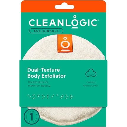 Care By Clean Logic Exfoliating Sponge Dual Texture Natural Body Scrubber