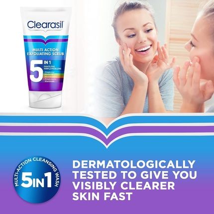 Clearasil 5-In-1 Exfoliating Scrub 150Ml - Image 3