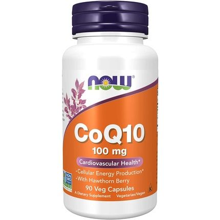 Now Coq10 100Mg With Hawthorn Berry Pharmaceutical Grade 90 Veg Capsules