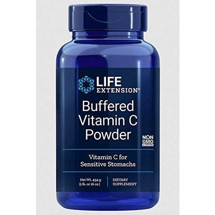 Life Extension Buffered Vitamin C Powder 454G Soy-Free Gluten-Free