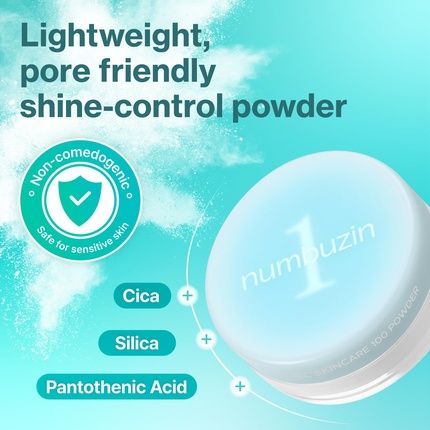 Numbuzin No1 Powder Pantothenic Skincare 100 Powder 24H Longlasting Finish