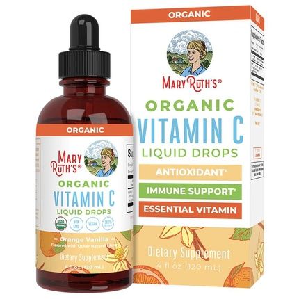 Maryruth'S Orange Vanilla Flavor Vitamin C Drops 120Ml