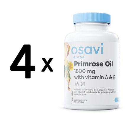 Osavi Primrose Oil With Vitamin A & E 1800Mg 720G