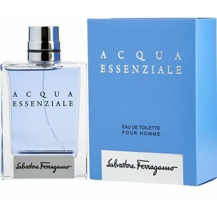 Salvatore Ferragamo Essential Water 1.0 Oz Edt Spray For Men New In Box