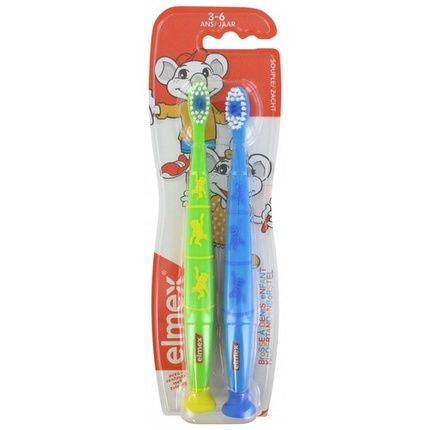 Elmex Flexible Toothbrushes For Ages 3-6