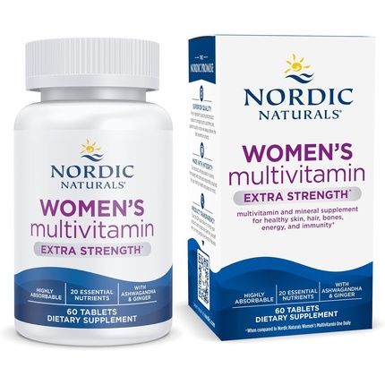 Nordic Naturals Women'S Multivitamin Extra Strength For Skin, Hair, Energy, And Bone
