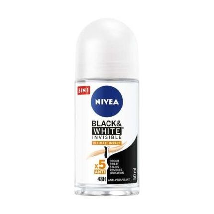 Nivea Black & White Invisible Ultimate Impact Antiperspirant Roll-On For Women - Image 3