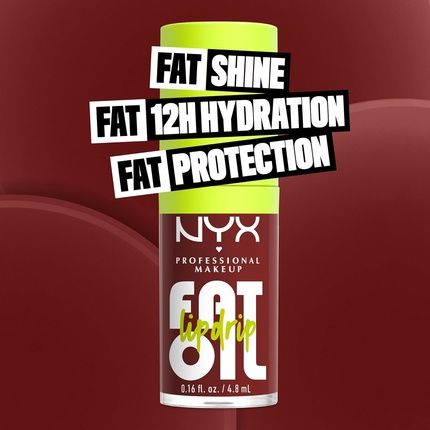 Nyx Professional Makeup Fat Oil Lip Drip Moisturizing Shiny Vegan Tinted Lip Gloss Inside Scoop Plum Brown 0.16 Fl Oz - Image 3
