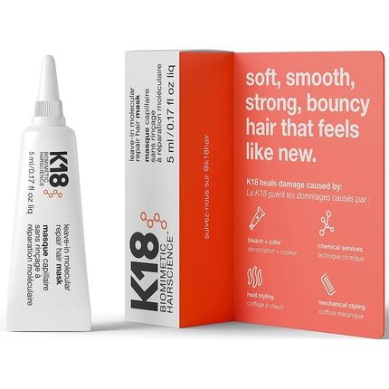 K18 Biomimetic Hairscience Leave-In Molecular Repair Hair Mask 5Ml 1G