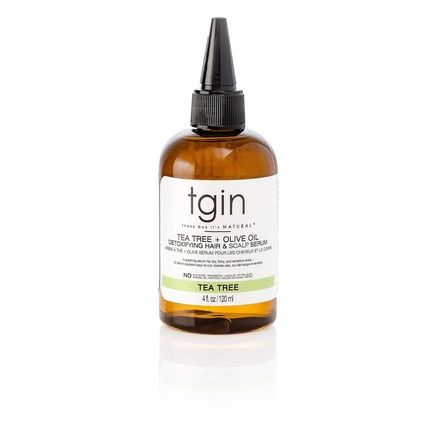 Tgin Tea Tree + Olive Oil Detoxifying Dry Itchy Hair And Scalp Serum - Natural