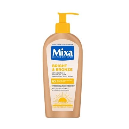 Mixa Bright & Bronze Selftanning Body Balm For Light Skin Tones 250Ml