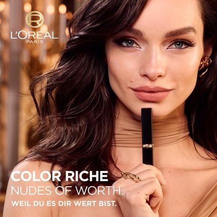 L'Oreal Paris Lipstick For A Matte Finish And 16 Hours Long Lasting, Color Riche Intense Volume Matte Nude, Shade: 550 Le Nude Daring 1.8G