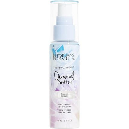 Physicians Formula Mineral Wear Diamond Setter Makeup Setting Spray With Weightless And Hydrating Formula Iridescent Shimmer And Skin Blurring