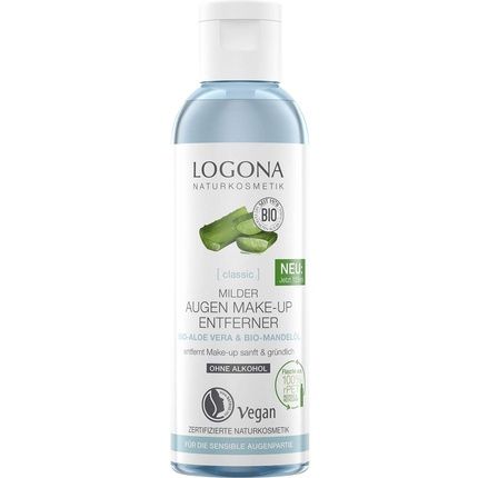 Logona Organic Eye Make-Up Remover Natural Cosmetics With Organic Aloe Vera And