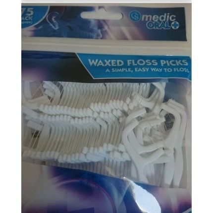 Medic Oral Waxed Floss Picks Fresh Mint Dental Flossers Tooth P Shaped