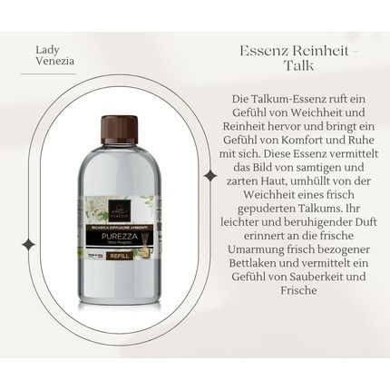 Room Fragrance Refill Bottle 500Ml - Long Lasting Aroma For Diffusers - Room Fragrance Oil Refill - Lady Venezia - Made In Italy - Image 3