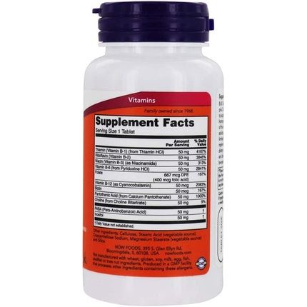 Now Nf B-50 100 Tablets