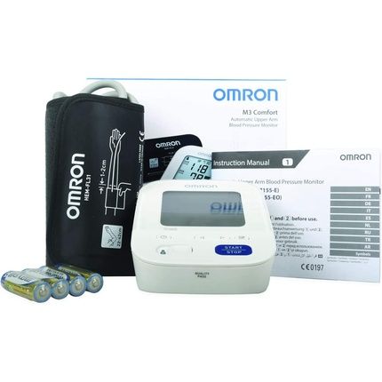 Omron M3 Comfort Hem-7155-E Upper Arm Blood Pressure Monitor With Intelliwrap Cuff And Intellisense Technology