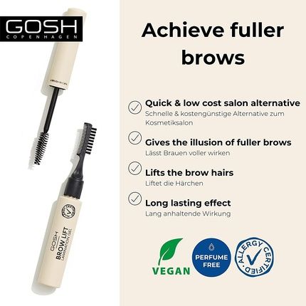 Gosh Join The Hype Christmas Gift Set - Waterproof Mascara For Perfect Curl And Volume And Clear Eyebrow Styling Gel - Vegan, Perfume-Free, Allergy Certified And Sweat-Proof