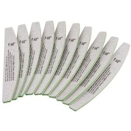 Peggy Sage 10 Zebra Hard Nail File 2 Faces Halfpipe 100/180