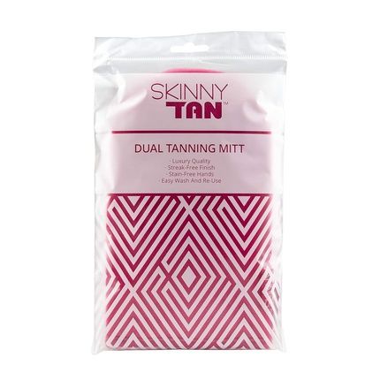 Skinny Tan Pink Velvet Tanning Mitt Velvety Soft Luxe Texture Waterproof Lining To Keep Hands Stain Free Smooth For Flawless Finish Long-Lasting And Machine Washable 1 Pc Applicator 1 Count