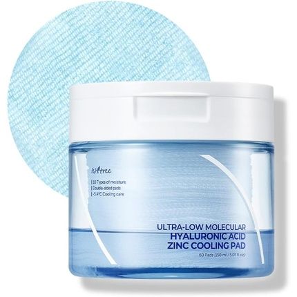 Isntree Cooling Toner Pad With Hyaluronic Acid Ultra-Low Molecular
