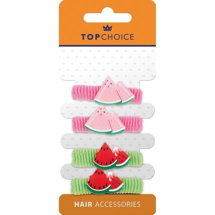 Top Choice Hair Ties 22975 - 4 Pieces