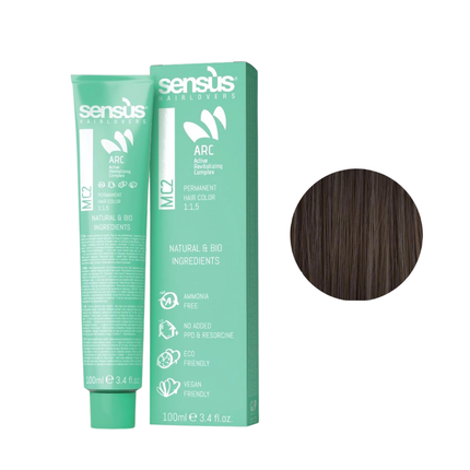 Sensus Mc2 Permanent Hair Color 6.12 Dark Ash Brown Blonde