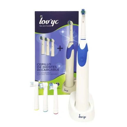 Elie Saab Lovyc Rechargeable Electric Toothbrush With 4 Heads