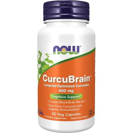 Curcubrain Optimized Curcumin 50 Veg Capsules 400Mg