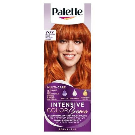 Palette Intensive Color Cream Hair Dye 7-77 Intense Copper