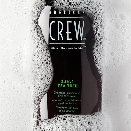 American Crew 3-In-1 Shampoo/Conditioner And Body Wash Tea Tree 450Ml - Image 3