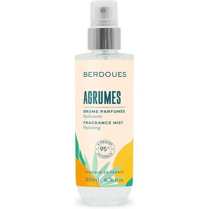 Berdoues Citrus Perfumed Body Mist Moisturizing With 95% Natural Organic Aloe Vera