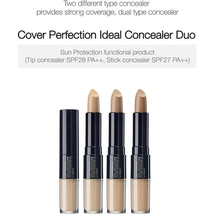 The Saem Cover Perfection Ideal Concealer Duo 1.0 Clear Beige