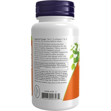 Now Foods Peppermint Gels 90 Softgels - Image 3