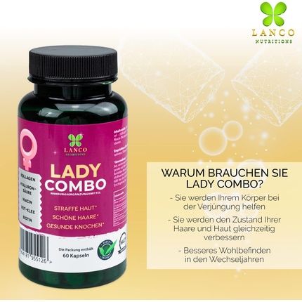 Lanco Lady Combo Beauty Anti-Aging Booster For Skin, Hair, And Nails - Image 3