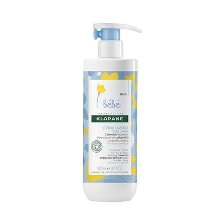 Klorane Baby Cleansing Cream Cold Cream 500 Ml For Dry And Very Dry Skin